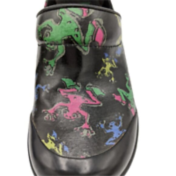 Dansko Women's Vegan Clog Shoes Comfort Slip On Work Frog  Print  37 6.5- 7 - Picture 7 of 12